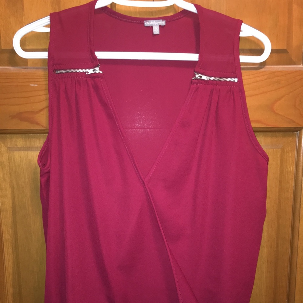 Burgundy blouse